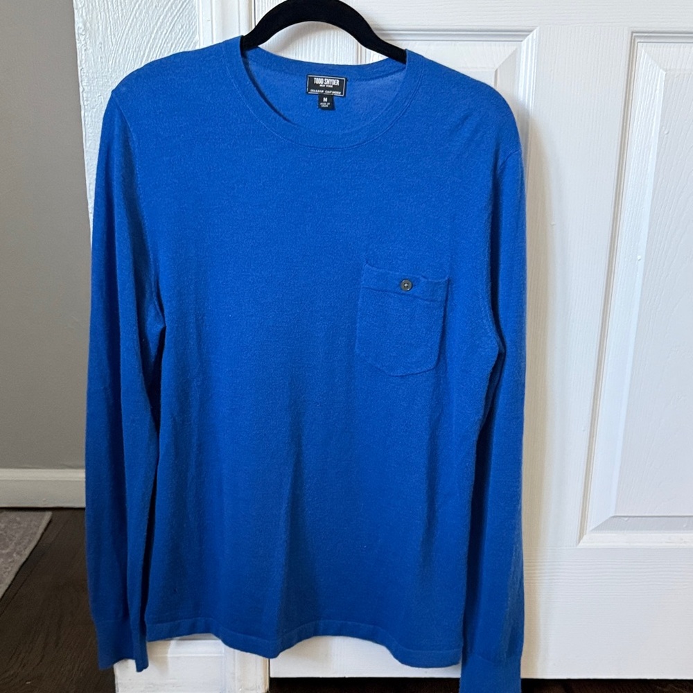 Todd Snyder Cashmere Blue Long Sleeve